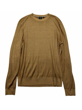 Hugo Boss Cashmere Regular Fit Crewneck Sweater Tan Size M